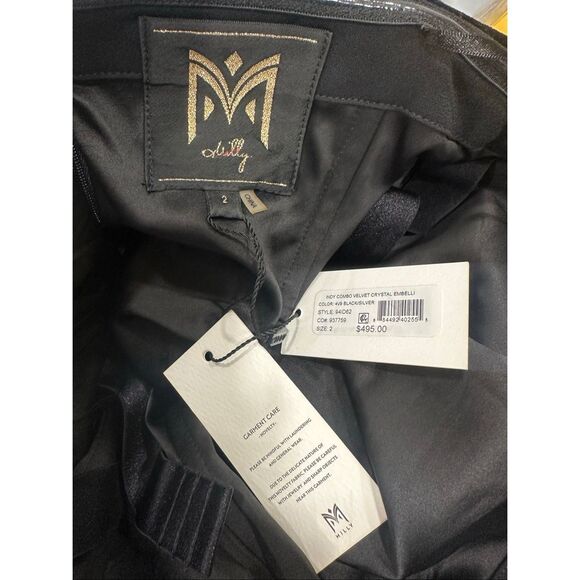 Milly Indy Embellished Combo Strapless Minidress US 2 $495 - Picture 11 of 11